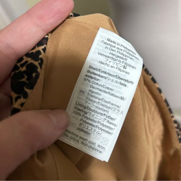 J. Crew Cheetah Leopard Print Pencil Skirt - Size 8 - Picture 9 of 9